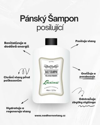 Každodenní dávka energie pro vlasy 💪 Luxina Daily šampon s ženšenem, bambusem a pantenolem vlasy posiluje, revitalizuje a...