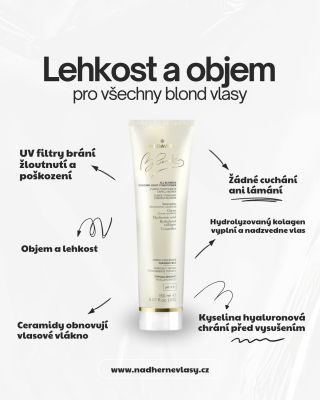 💛✨ BLONDIE ALL – posilující kondicionér pro všechny typy blond vlasů 🌿 Medavita BLONDIE ALL kondicionér: ✔️ Posiluje a...